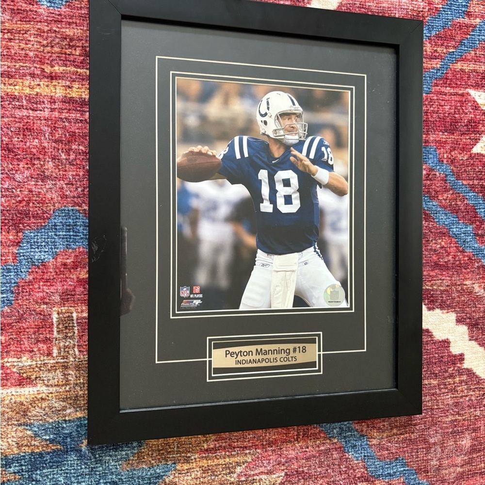Peyton Manning #18 Colts Official NFL
Framed Picture Photo From 2007
18"x14.5"